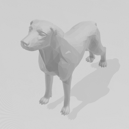 braco cão procriar 3d modelo arte cachorros animais caça vira lata Bowwow 3D print model - Mito3D