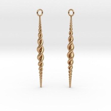 braid earrings jewelry 3d print model - Mito3D