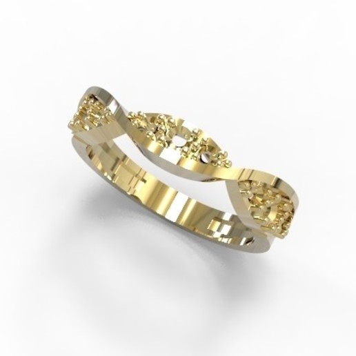 trenza anillo joyería colgantes anillos accesorios stl conjunto 3D print model - Mito3D