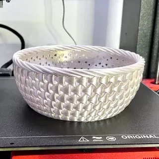 braided basket bowl sa 3d print model - Mito3D