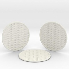 3 braided coasters home 3d print model - Mito3D