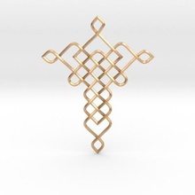 braided pendant jewelry pendulous knots 3d print model - Mito3D