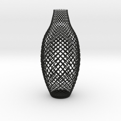 braided vase home glass see 3D print model - Mito3D