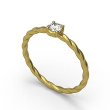 trançado fio diamante solitário anel us tamanhos 5to8 3d impressão modelo Casamento noivado moda joalheria imprimível ouro prata jóias luxo vintag torcido clássico 3d print model - Mito3D