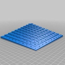 braille multiplication table 10x10 personnalisé math 3d print model - Mito3D
