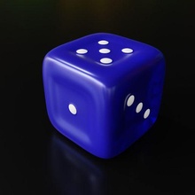 braille touch dice visually impaired 3d print model - Mito3D