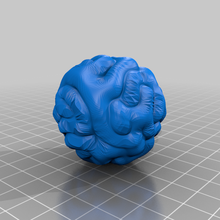 cerveau Balle art interactif 3d print model - Mito3D