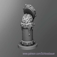 cerveau en bocal jeu jouet dessus de table donjons dragons le mdn 3d print model - Mito3D