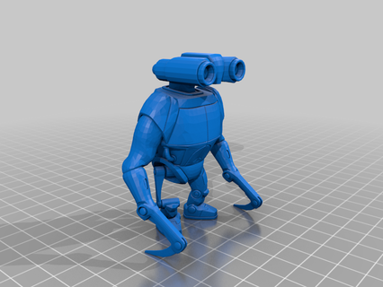 brain mini-figure beta collectible cyborg laser model quake 2 quakecon strogg toy creatures 3d print model - Mito3D