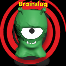 brain slug penholder futurama toy brainslug 3d print model - Mito3D
