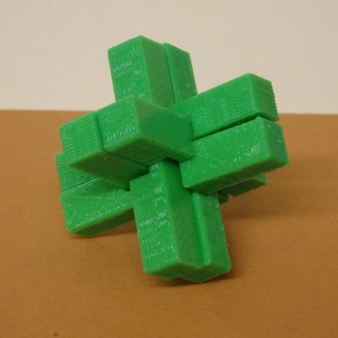brain teaser casse tte gioco 3D print model - Mito3D