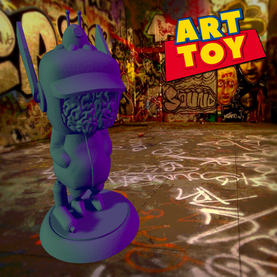 hirnlos neuro spiel kunst spielzeug juguete künstlerisch dekoracion de coleccion graffiti straßenkarte funko schnecke brainslug 3d print model - Mito3D