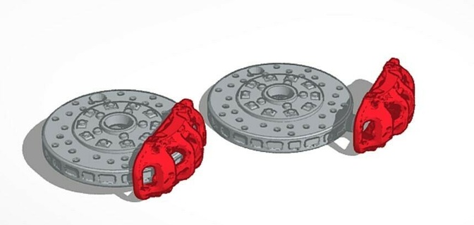 fren disk anahtarlık Oto Breck anahtar motosikletler araba 3d print model - Mito3D