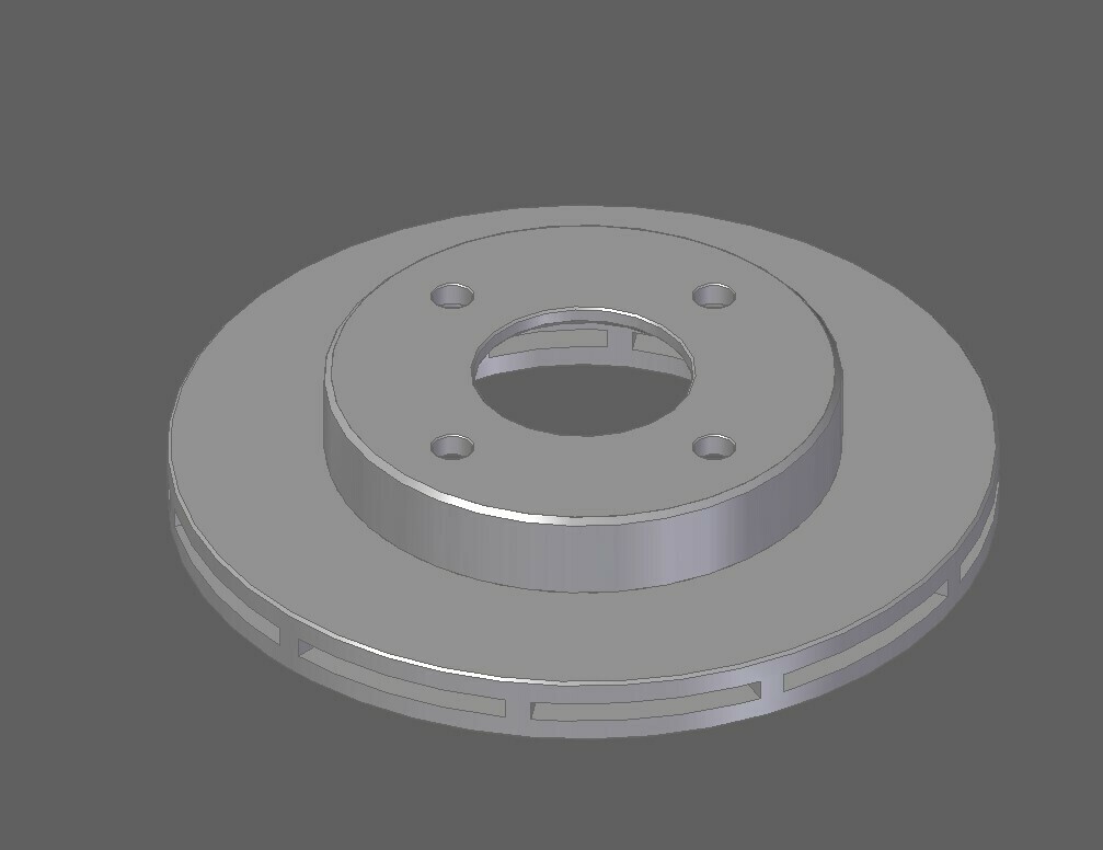brake rotor nissan sunny b13 tsuru 3D print model - Mito3D