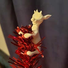şube kapma Rudolph red nosed ren geyiği Sanat Noel ağaç kırmızı burunlu süs 3d print model - Mito3D