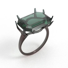 ramo squillare gioielleria anello ornamenti gemma natura organico juhannproduct 3d print model - Mito3D