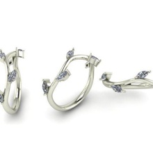 ramo de anel jóias marquise diamante noivado 3d print model - Mito3D