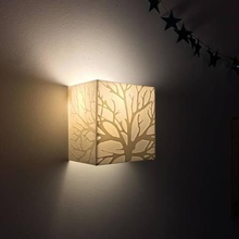 branch wall lamp home shaft lampshade shade luster light fixture ampoule 3d print model - Mito3D