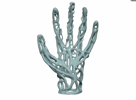 branched hand Art hand organic sculpture sculptures busts art  3d print model - Mito3D