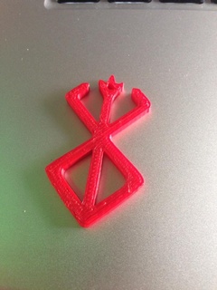 marca sacrifice berserk enloquecido sacrificio símbolo accesorios 3d print model - Mito3D