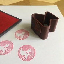 marca carimbo de borracha logotipo vários Logo em 3d branding office material escritório a estampagem selos identificador stempel 3d print model - Mito3D