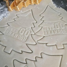 brandon christmas tree cookie cutter gadget holiday kitchen food tool 3d print model - Mito3D