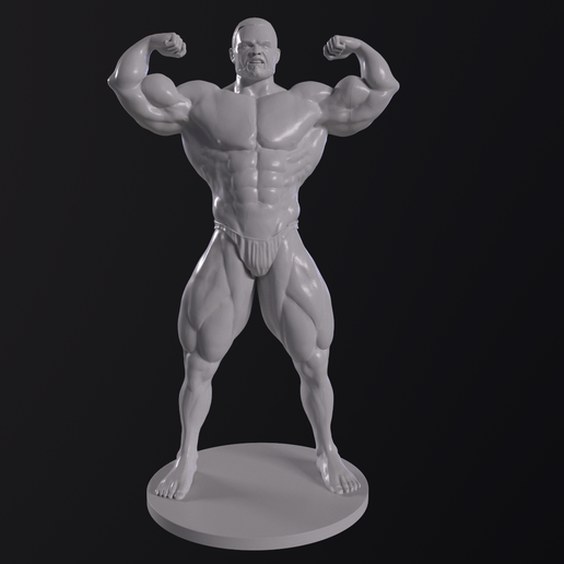 Brandon Curry fisiculturista 3D print model - Mito3D