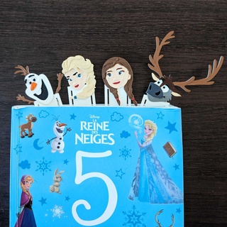 brands page snow queen bookmark book frozen anna elsa sven olaf disney bookmarkl 3d print model - Mito3D