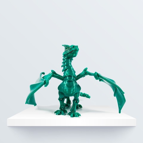 braq aufgelegte Drachen Spiel artikuliert ball jointed bjd 3D print model - Mito3D