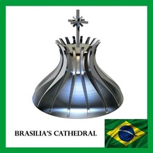 brasilia Cattedrale architettura brasile edificio attraversare oscar niemeyer 3d print model - Mito3D