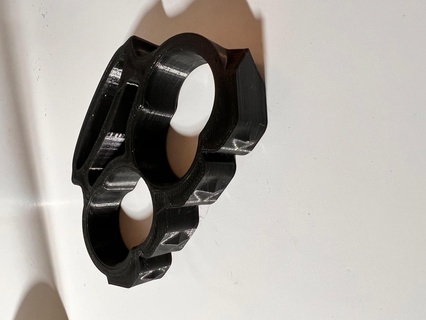 brass knuckle duster 3d print model - Mito3D