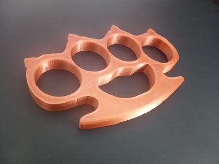 brass knuckle knuckles weapon men deign defence duster 3d print model - Mito3D