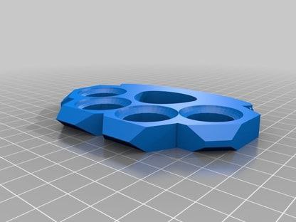 brass knuckles 3D print model - Mito3D