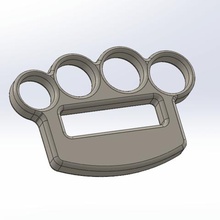 nudillos de bronce gadget combate knuckels arma la auto defensa militar 3d print model - Mito3D