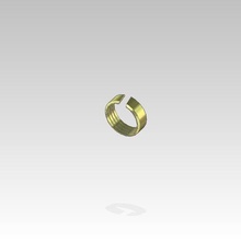 anillo de bronce por el diámetro del tubo 20 casa 3d print model - Mito3D