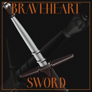 braveheart sword obj+stl legend zelda master weapon blade prop replica 3d print model - Mito3D