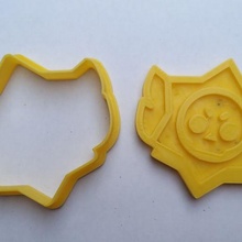 brawl star logo cutter seal cookie game 3d print model - Mito3D