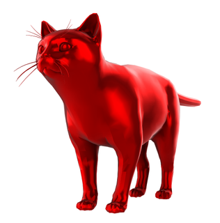 brawler cat sculpture figure fighter animal 3d print model - Mito3D