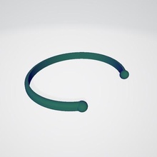brazalete - pulsera de la moda joyería soporte las pulseras 3d print model - Mito3D