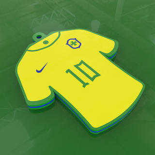 brazil - fifa world cup qatar 2022 soccer taiced ecuador mmu team champion keychain championship 3d print model - Mito3D
