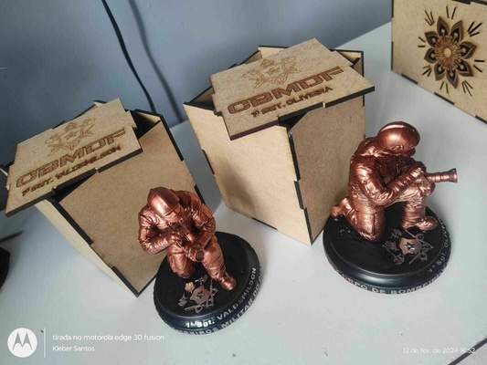 brésilien militaire pompier statues sapeur scanner modelagem 3d print model - Mito3D