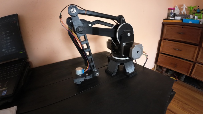 brazo roboter de 3 grados libertad 3d print model - Mito3D