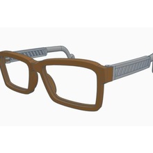 bre obtenu lunettes de parties séparées la mode 3d print model - Mito3D