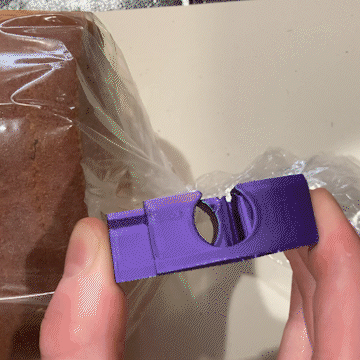 ekmek sırt çantası klips Yazdır yer ilkbahar yüklendi kıpır oyuncak mutfak doyurucu Uysal kolay 3D print model - Mito3D