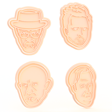 breaking bad la serie de tv cortador galletas conjunto 10 casa juego cortadores los cithen cocine las cookies cookie sello mostrar muestra rompiendo malo walter blanco jesse mike alma goodman 3d print model - Mito3D