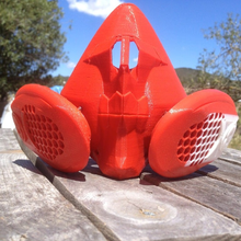 Atmung Maske funktional Arbeit Fortschritt Werkzeug Gas Werkzeuge 3d print model - Mito3D