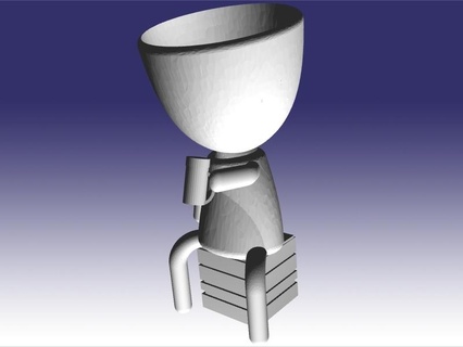 cervejeiro robert vaso flores 3d print model - Mito3D
