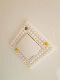 brick art light switch 3d print model - Mito3D
