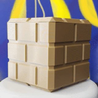 mattone bloccare scatola super Mario bros Meraviglia gioco nintendo energia interruttore 64 wii poder 3d print model - Mito3D