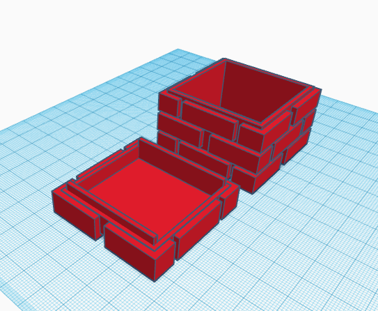 brick box gift toy jewelry 3d office single art decoration 3D print model - Mito3D